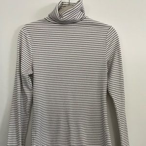 Halogen Striped Turtleneck